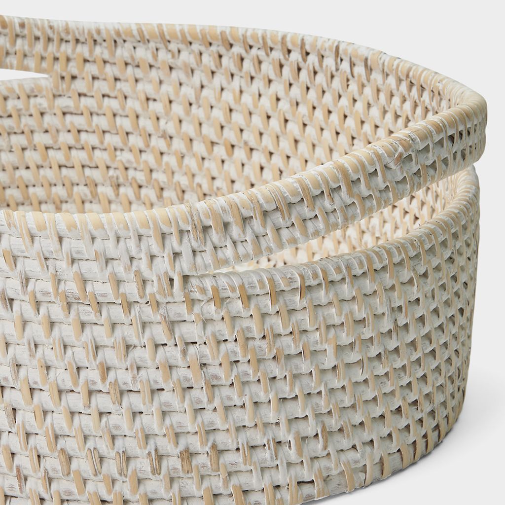 PLBA08 Маленькая круглая корзина для хранения Palm с ручками Waterworks - Вид №1