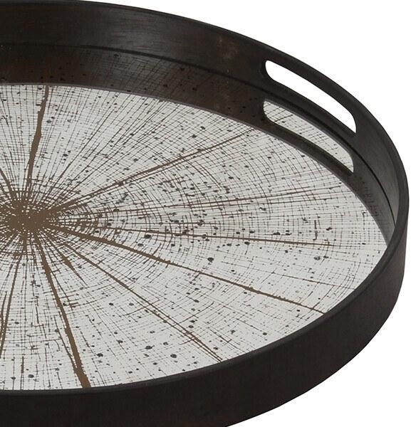 Ethnicraft Круглый поднос из дерева и стекла Classic 20402 - Вид №3