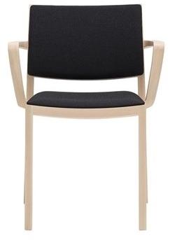 Andreu World Мягкое деревянное кресло с подлокотниками Duos So2753 - Вид №3