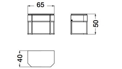 Прямоугольная тумбочка из металла, кожи и стекла CPRN HOMOOD Starlight ARCH-00039510 - Вид №2
