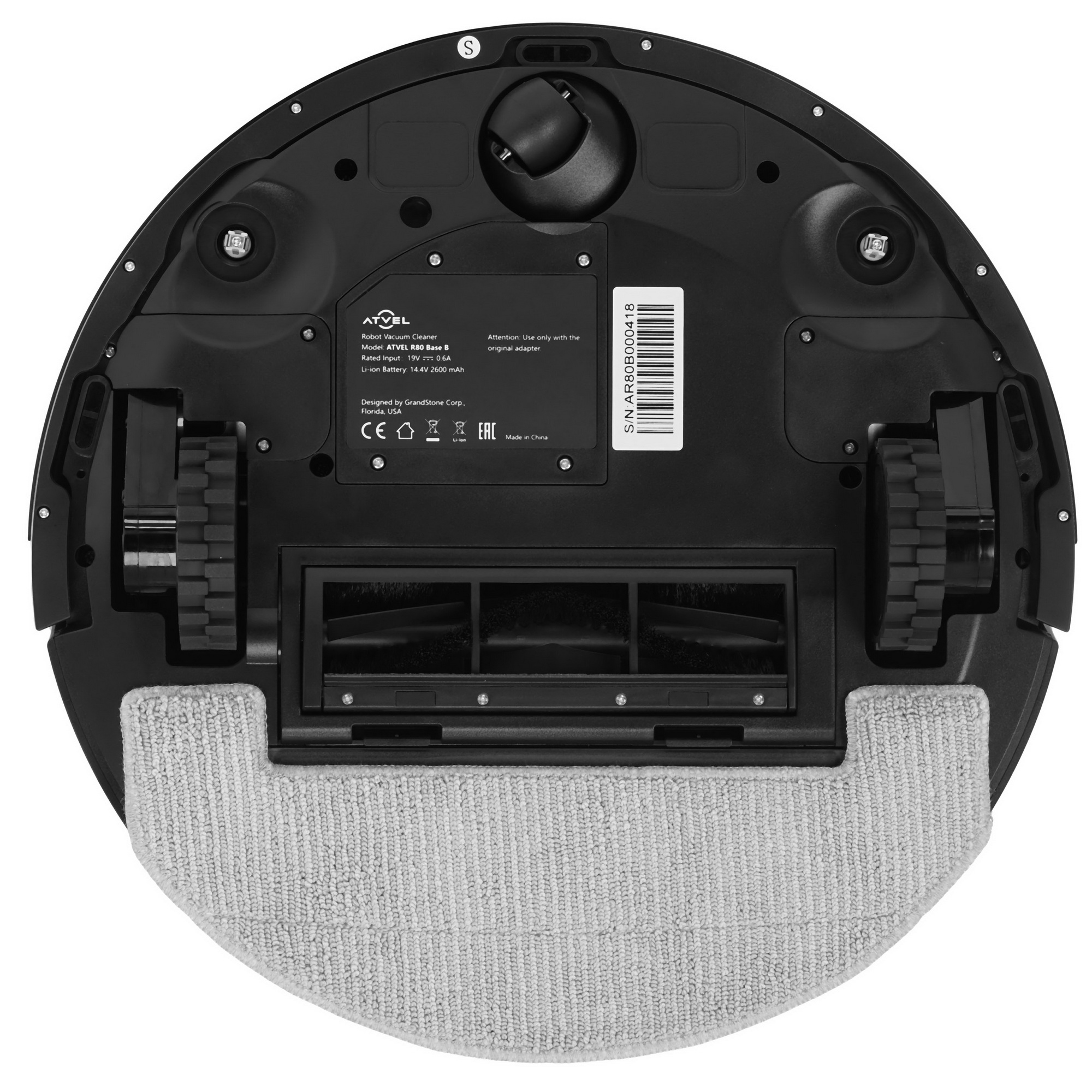 9061623 Робот-пылесос Atvel R80 черный STDN-0088518 - Вид №3