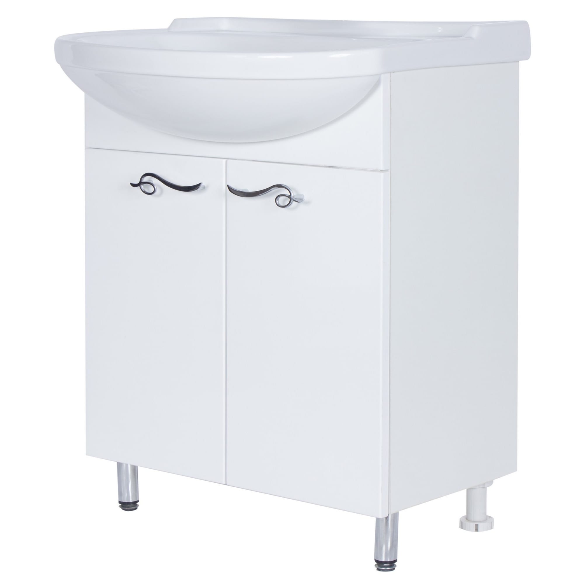 14585821 Тумба под раковину напольная «» 65 см цвет белый Венеция Santreyd - Вид №1