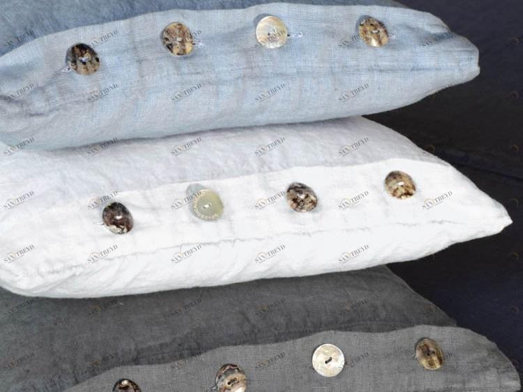 LA FABBRICA DEL LINO Квадратная подушка из льна Basic sun-id-1346181