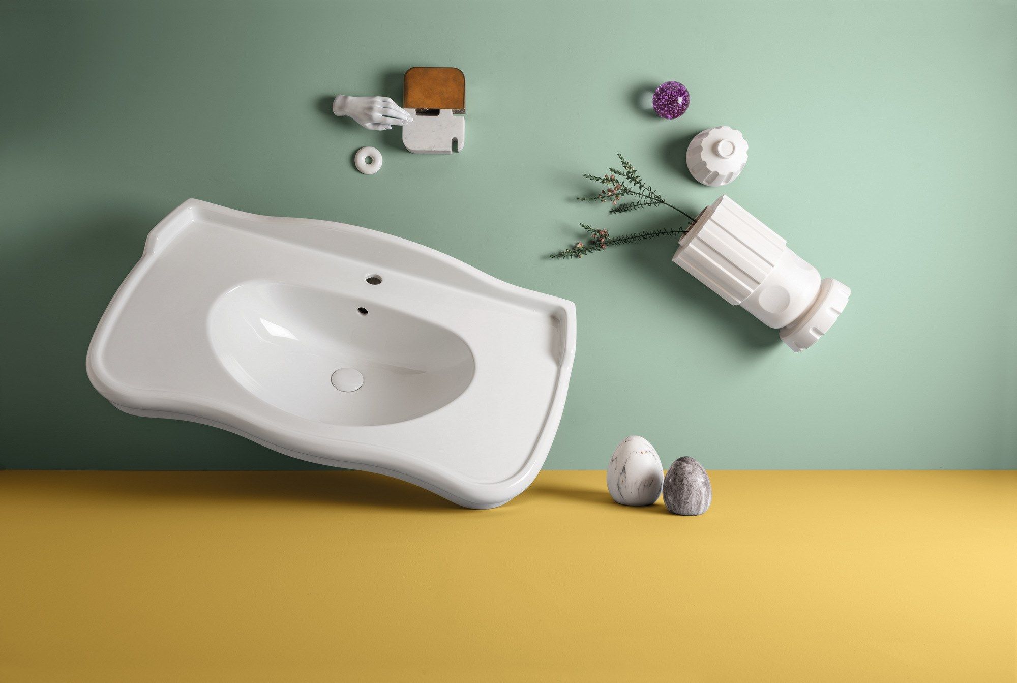 Керамический консольный умывальник Axa округ ARCH-00127319 - Вид №3