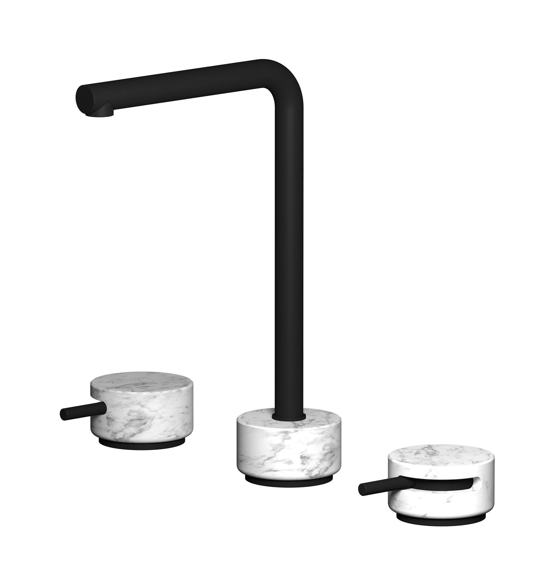 Смеситель для раковины с 3 отверстиями для мраморной столешницы IB мрамор + мрамор Elle ARCH-00027172 - Вид №10