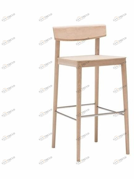 Andreu World Высокий табурет со спинкой и подставкой для ног Smart Bq0637-bq0651 