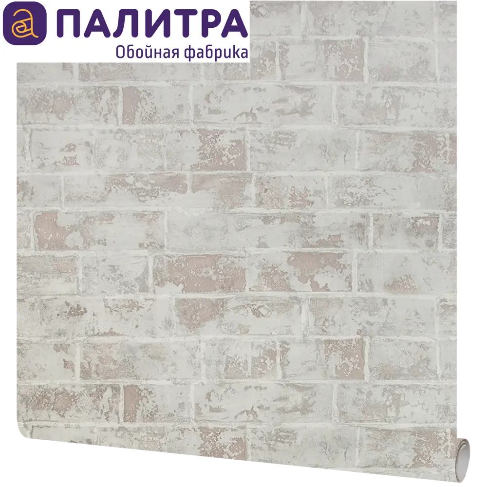 Обои флизелиновые Palitra Life Brick серые 1.06 м PL71412-14 82424603 STLM-2045401 - Вид №2