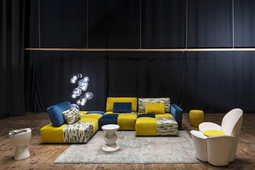 Gobbo Salotti Модульный диван со съемным чехлом из ткани с шезлонгом sun-id-1441829 - Вид №11