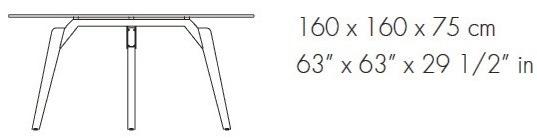 Bralco Круглый стол для переговоров из стекла Rail sun-id-1435696 - Вид №2