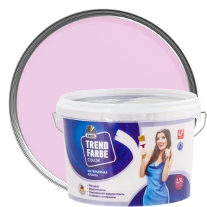 Краска водно-дисперсионная Trend Farbe цвет фламинго 2.5 л