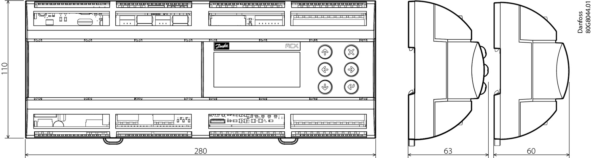 Danfoss MCX 152V MCX152V контроллер программируемый 080G0313  - Вид №12