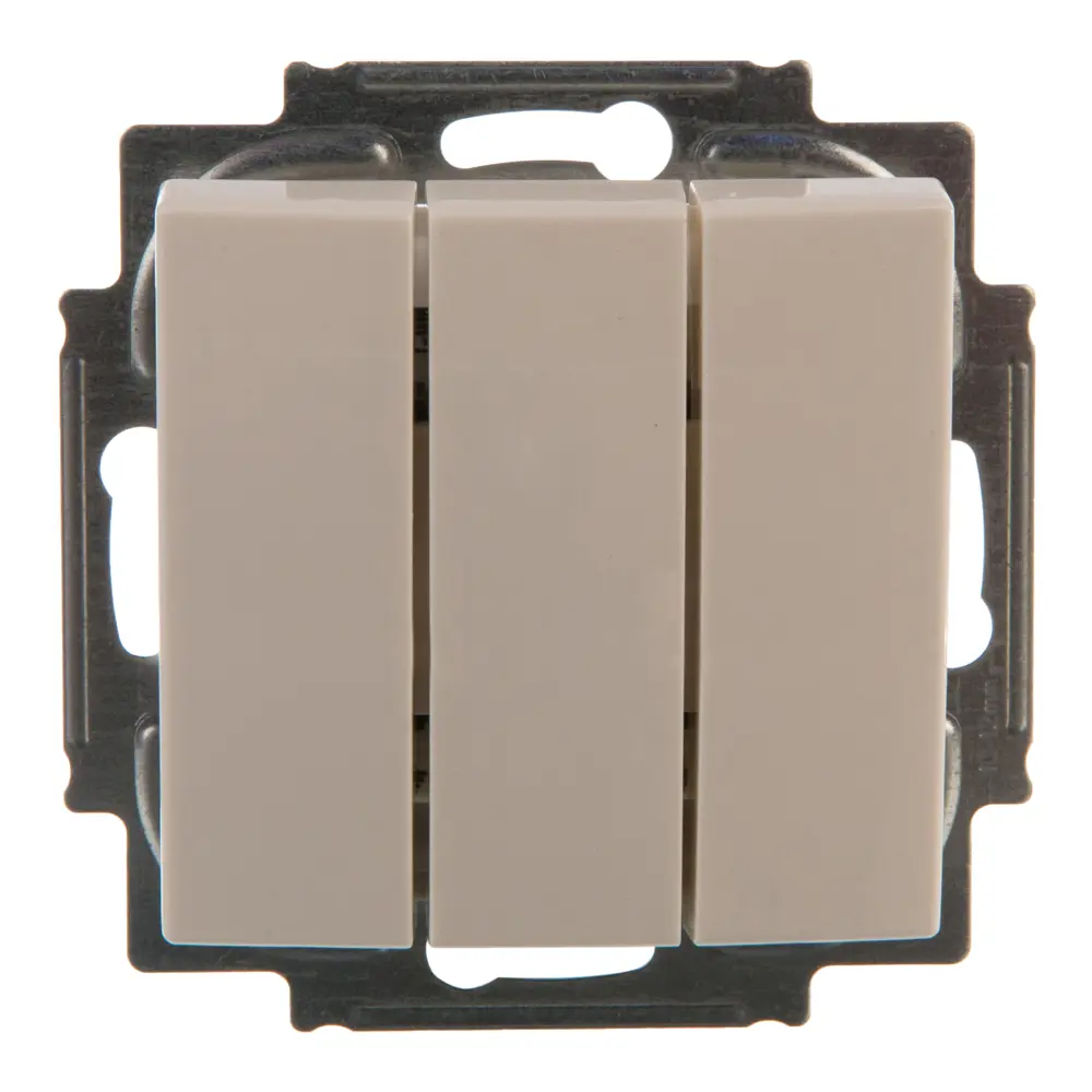 Выключатель встраиваемый ABB Basic 55 3 клавиши, цвет белый 13596333 STLM-2166812 Basic55