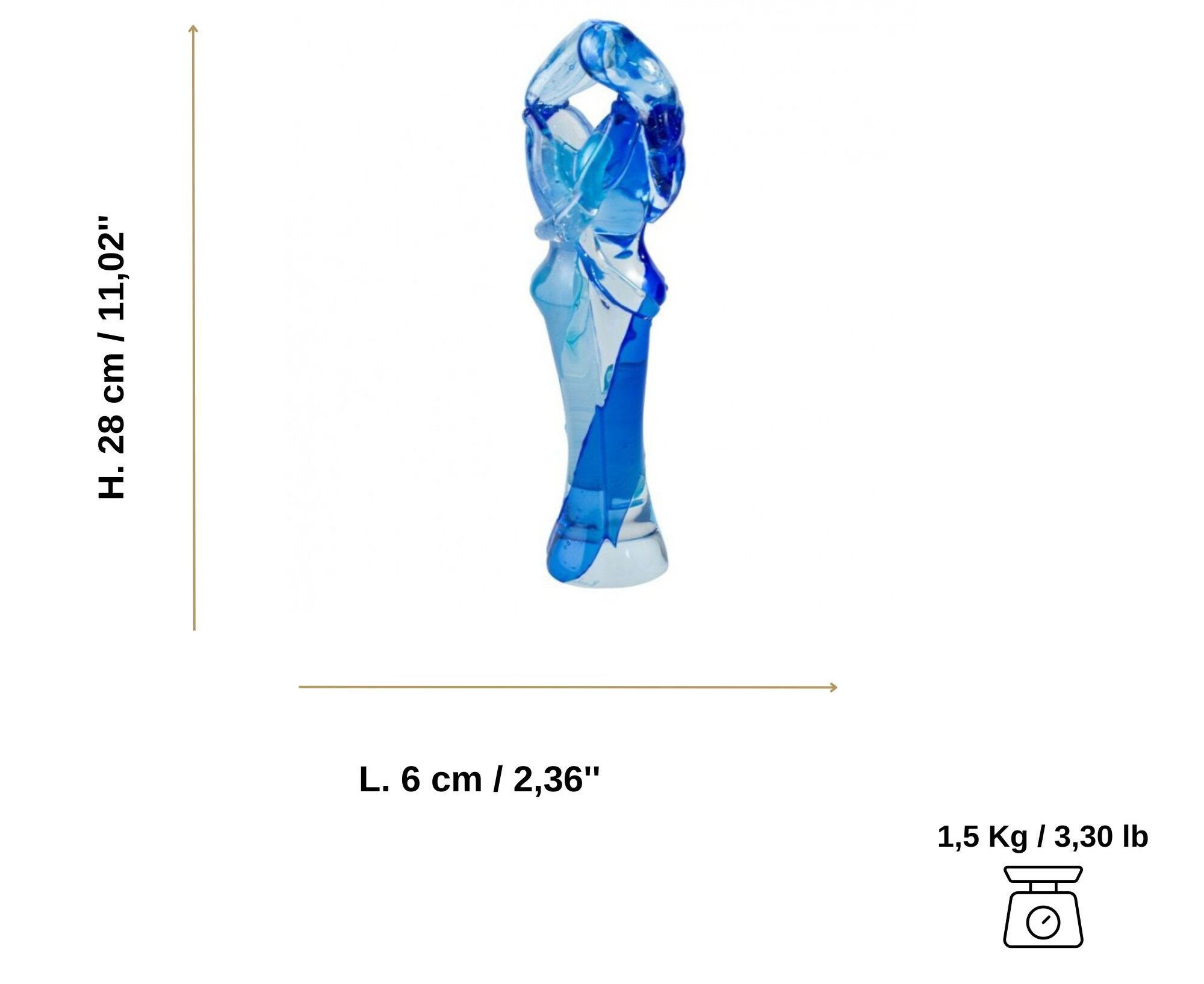 Скульптура из муранского стекла ручной работы YourMurano Lovers ARCH-00035572 - Вид №8