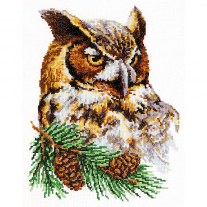 064-03 Филин Набор для вышивания Чудесная Игла 22 х 27 см Чудесная игла
