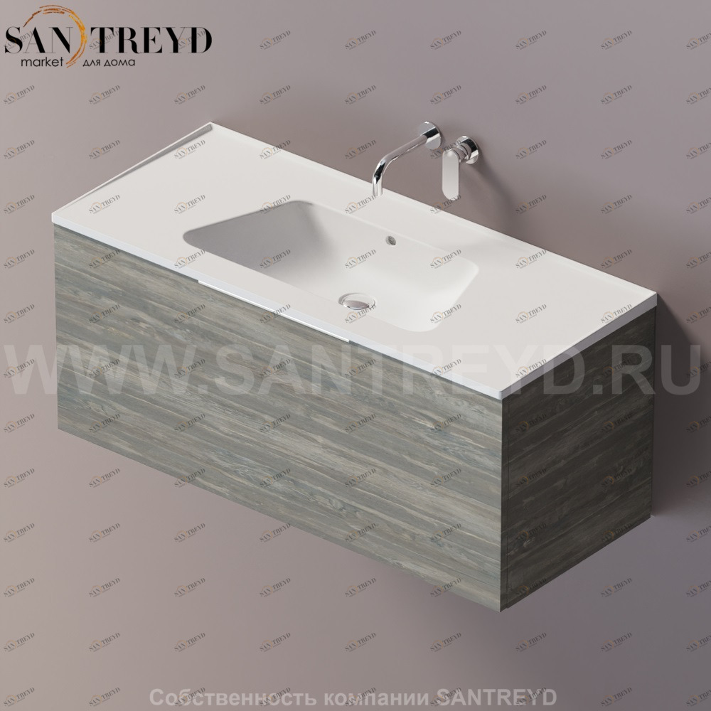 Flaminia BLOOM Тумба под раковину 120 см с 1 ящиком BBX945.WE Ceramica Flaminia