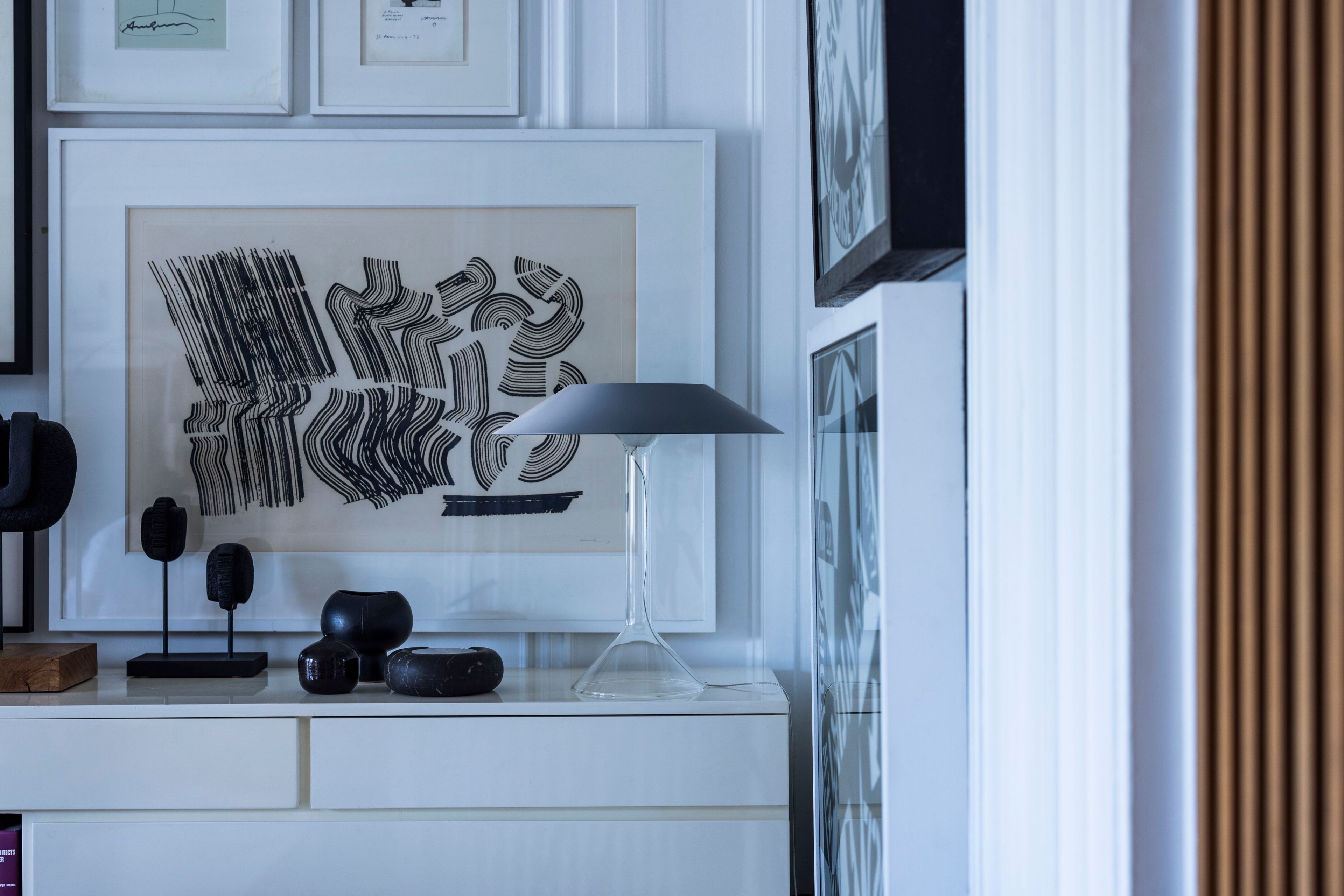 Настольная лампа из окрашенной стали и боросиликатного стекла Foscarini Chapeaux ARCH-00136305 - Вид №21