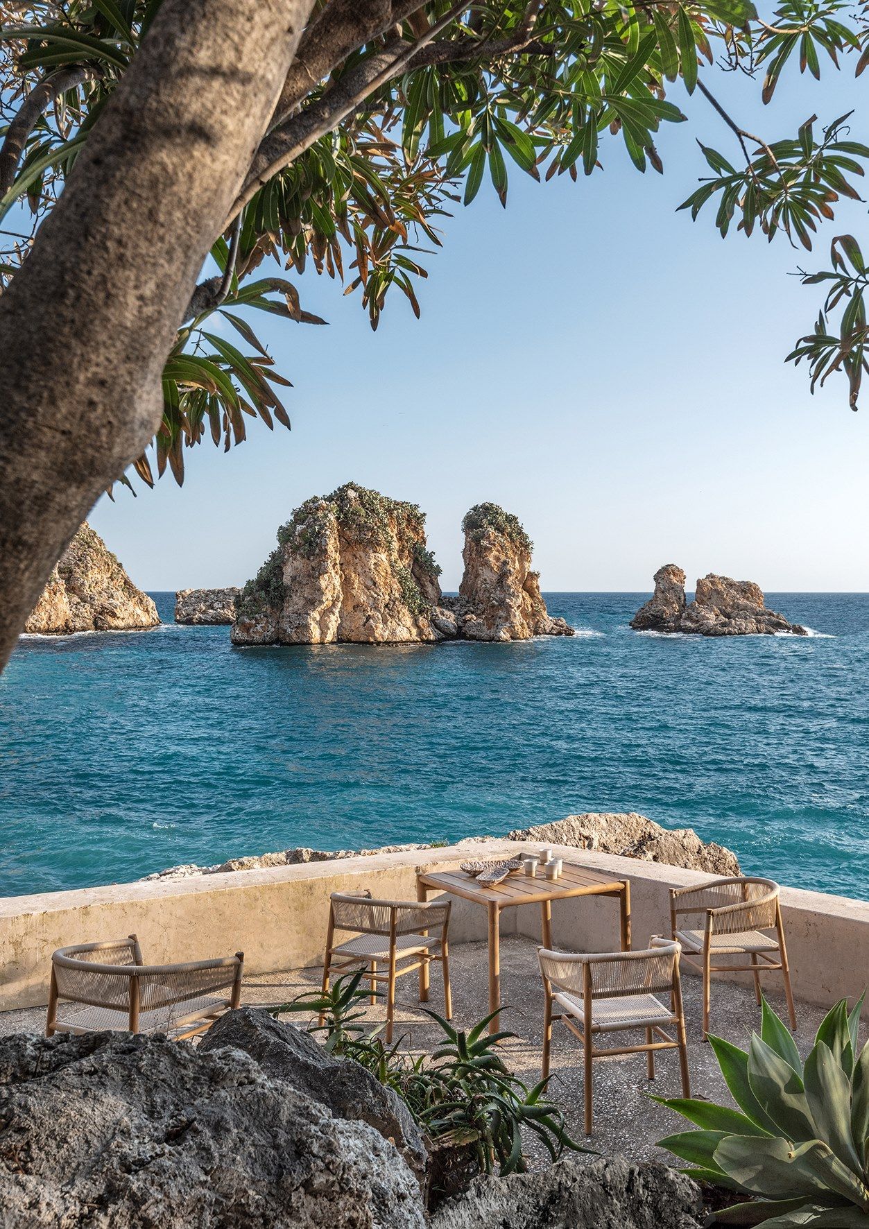 Штабелируемый садовый стул из тика и веревки Ethimo ARCH-00103677 - Вид №10