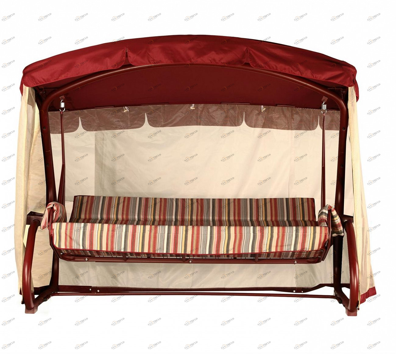 Качели садовые красные "Монако" IMPEX  132225 Красный 