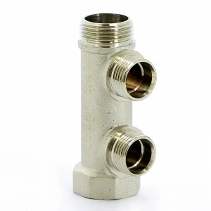 Коллектор НВ 3/4" никелированный ITAP 2 выхода 1/2"Н 38мм