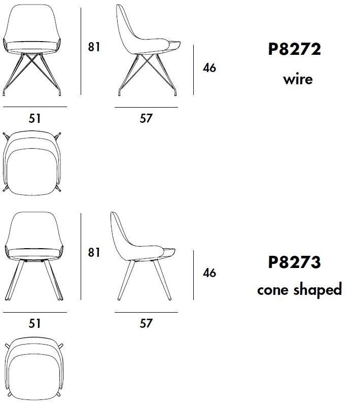 Sovet italia Стул из мягкой ткани Cadira sun-id-1490480 - Вид №9