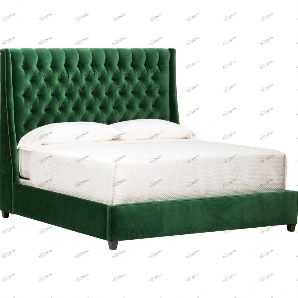 Кровать двуспальная 160х200 зеленая Emerald ICON DESIGNE ДИЗАЙНЕРСКИЕ 177936 Зеленый 