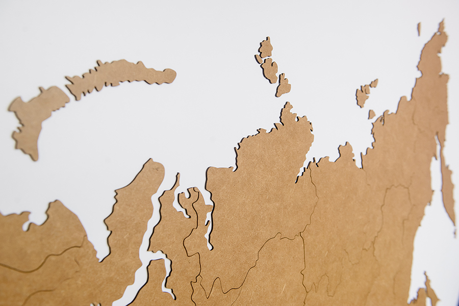 19-24 Карта-пазл wall decoration "российская федерация, 98х53 см коричневая Mimi  - Вид №10