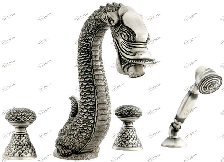 Bronces Mestre Комплект для ванны на 4 отверстия Dragon sun-id-1395550