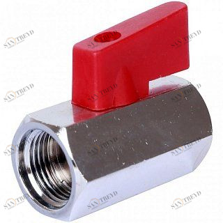 Кран шаровый STOUT ВВ Mini 3/8" стандартный проход, флажок SVB0021000010