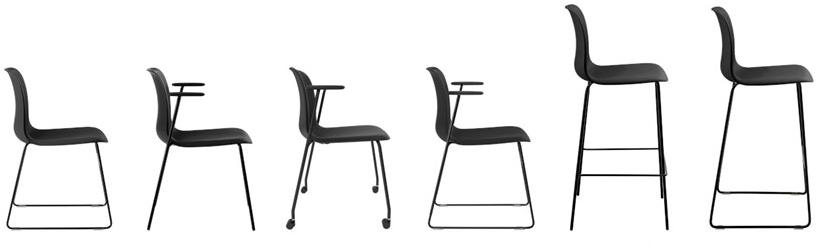 Howe Штабелируемый стул из полипропилена на колесиках Sixe sun-id-1441691 - Вид №7