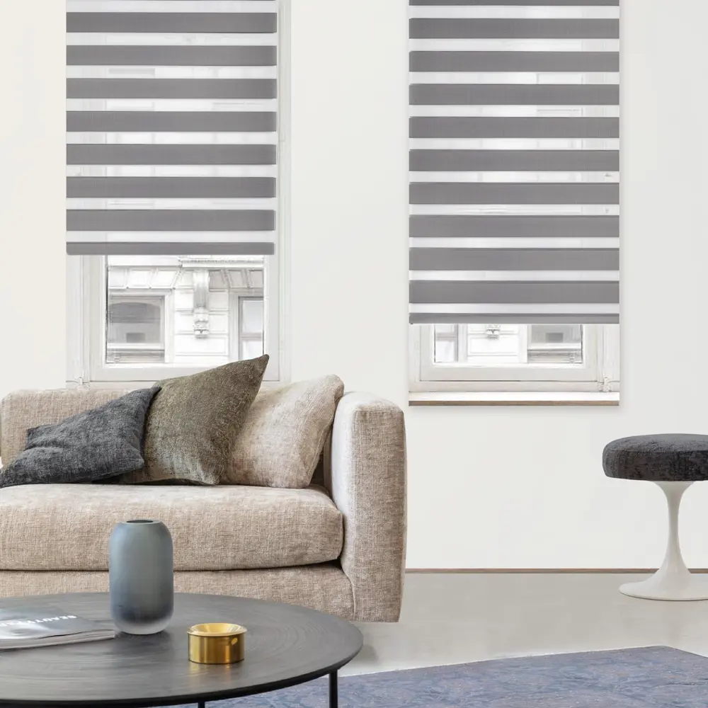 Штора рулонная день-ночь Silver 80x160 см серая 82614482 STLM-2070036 Santreyd Д/Н SILVER - Вид №2