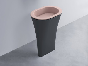 AMLA65-CP+AMPILO-CP+AMCOLO-BA Раковина Amedeo Ovale отдельностоящая cielo Enjoy + Amedeo