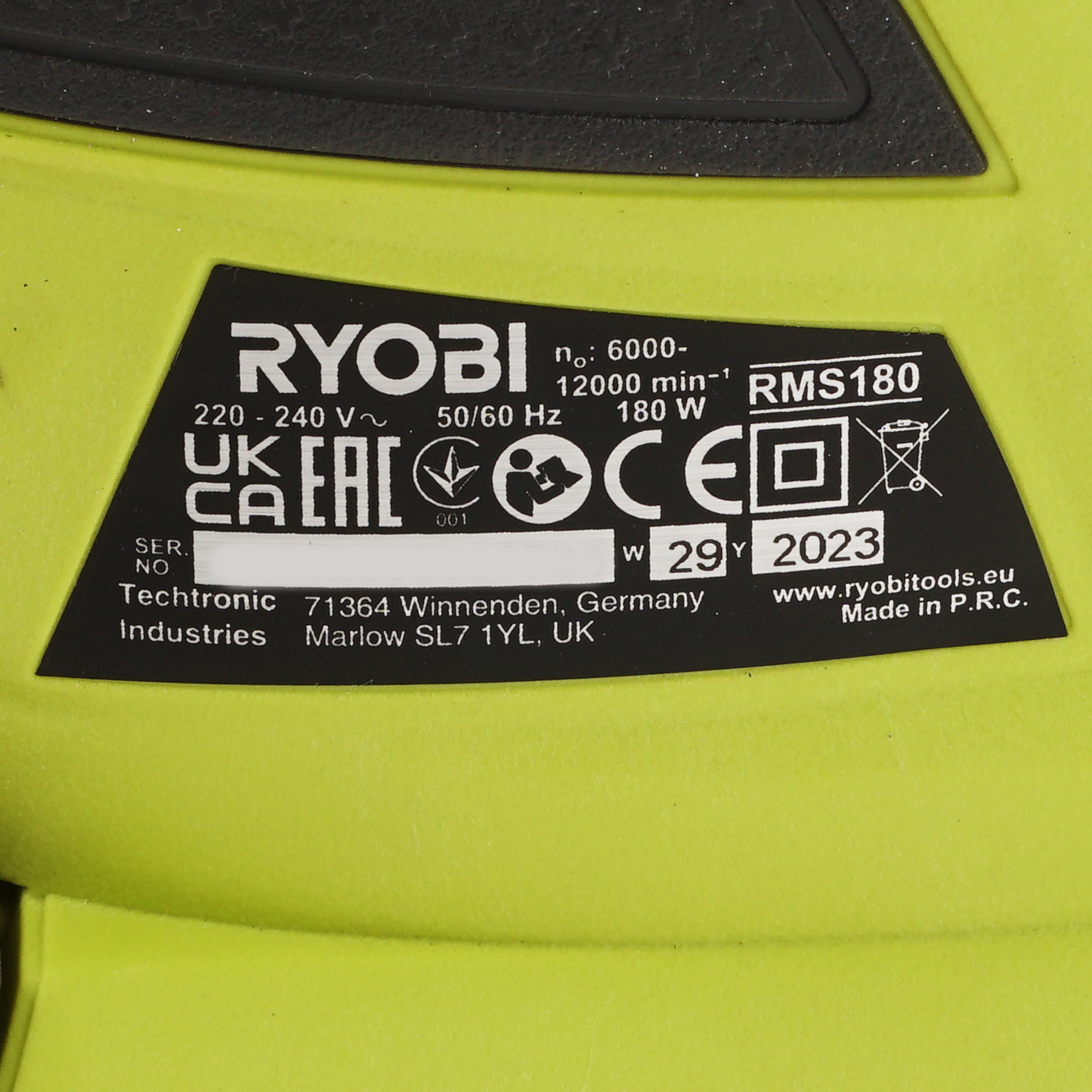 Полировальная машина Ryobi RMS180-SA30 5481151 STDN-0090692 - Вид №5