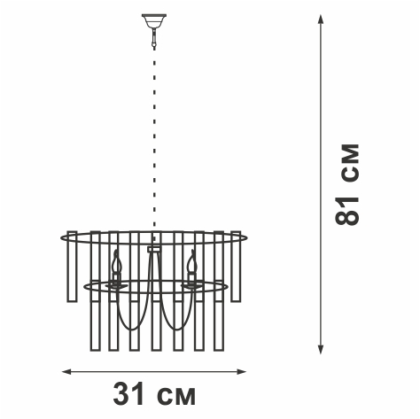 Vitaluce Эльза - хрустальная подвесная люстра на 4 лампы с регулировкой высоты 89697133 STLM-0079816 - Вид №10