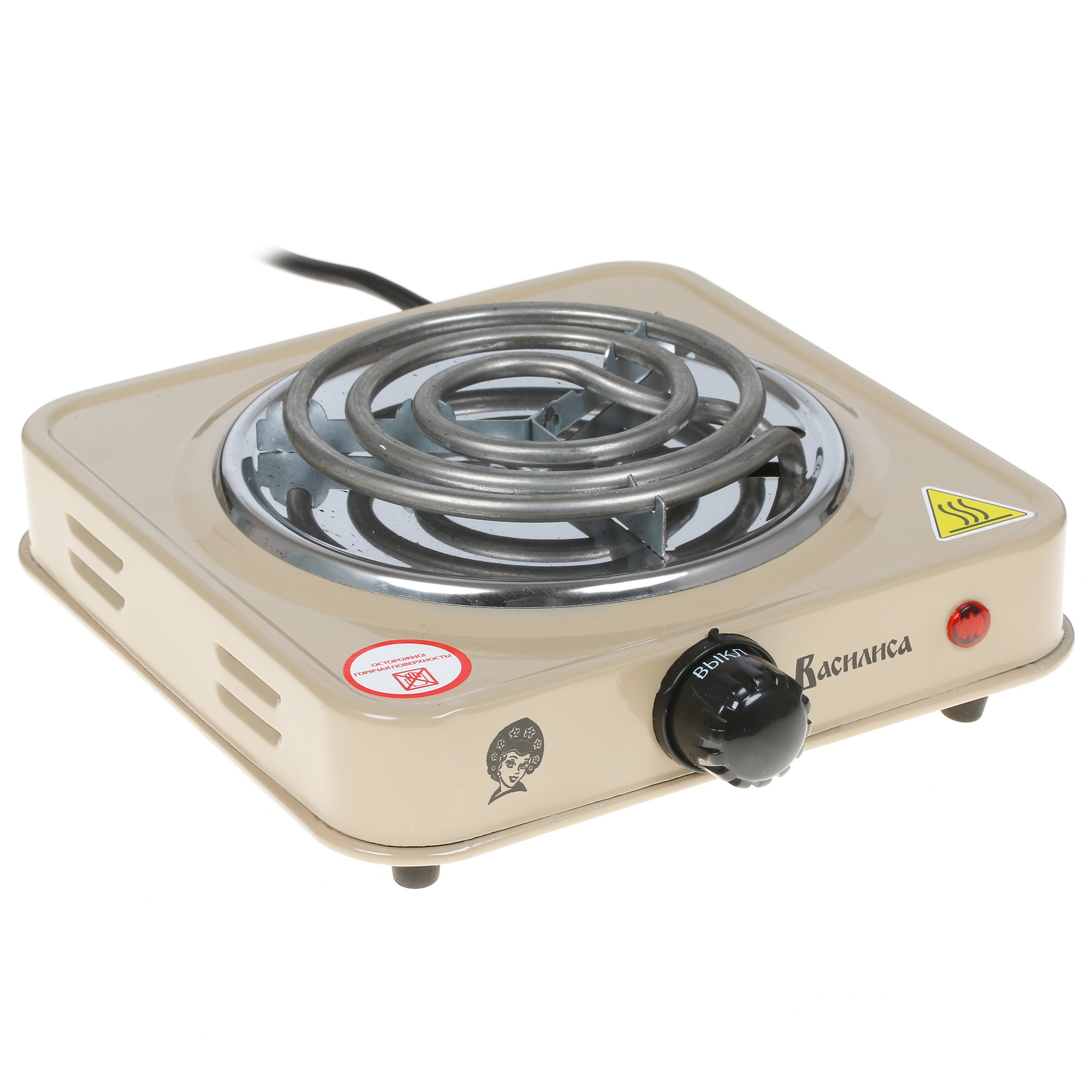 8111678 Плита компактная электрическая Василиса ВА-901 бежевый STDN-0022933 - Вид №1