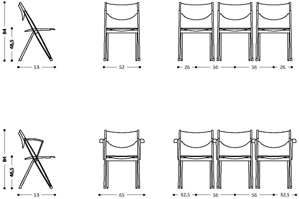 LAMM Стул складной для залов ожидания Conpasso sun-id-1516314 - Вид №16