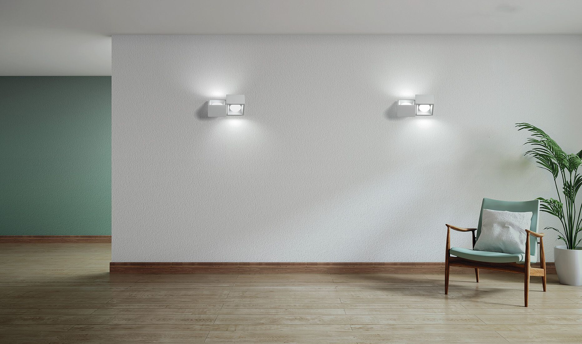 Гипсовая настенная лампа Tecnico NASSO QUADRATA ARCH-00048493 - Вид №9