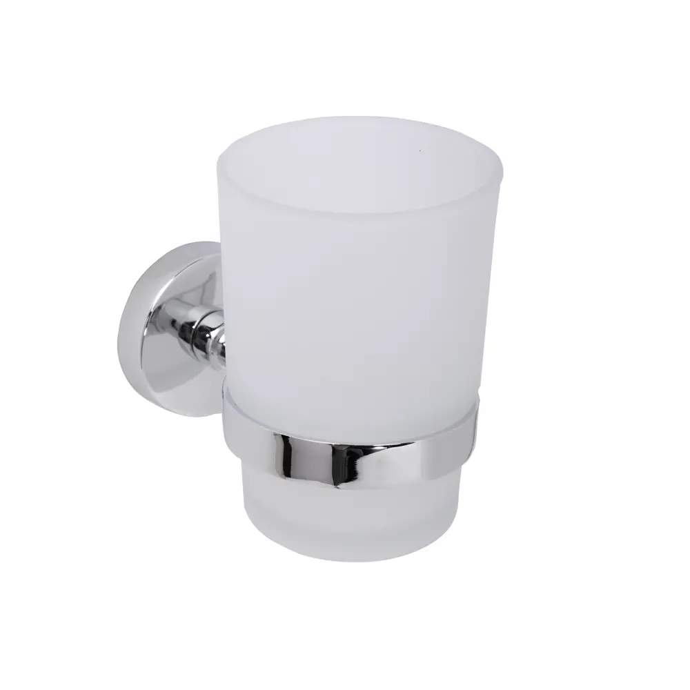 Стакан для зубных щеток Аквалиния F044 стекло цвет хром STLM-2155915