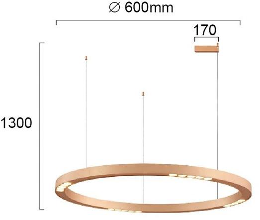 Terzo Light Светодиодный подвесной светильник из алюминия  V4222400  - Вид №2