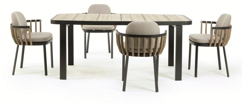 Ethimo Садовый стул из тика с подлокотниками Swing Swpd05 - Вид №8