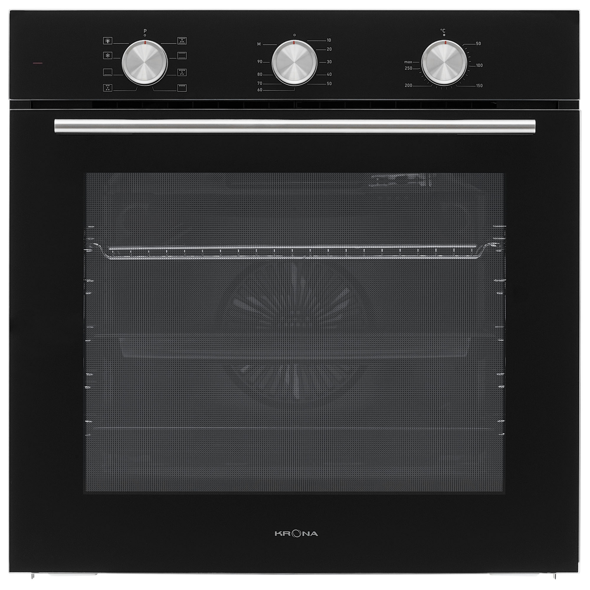 9956891 Электрический духовой шкаф KRONA BIRNE 60 BL черный KRONA1 STDN-0099307