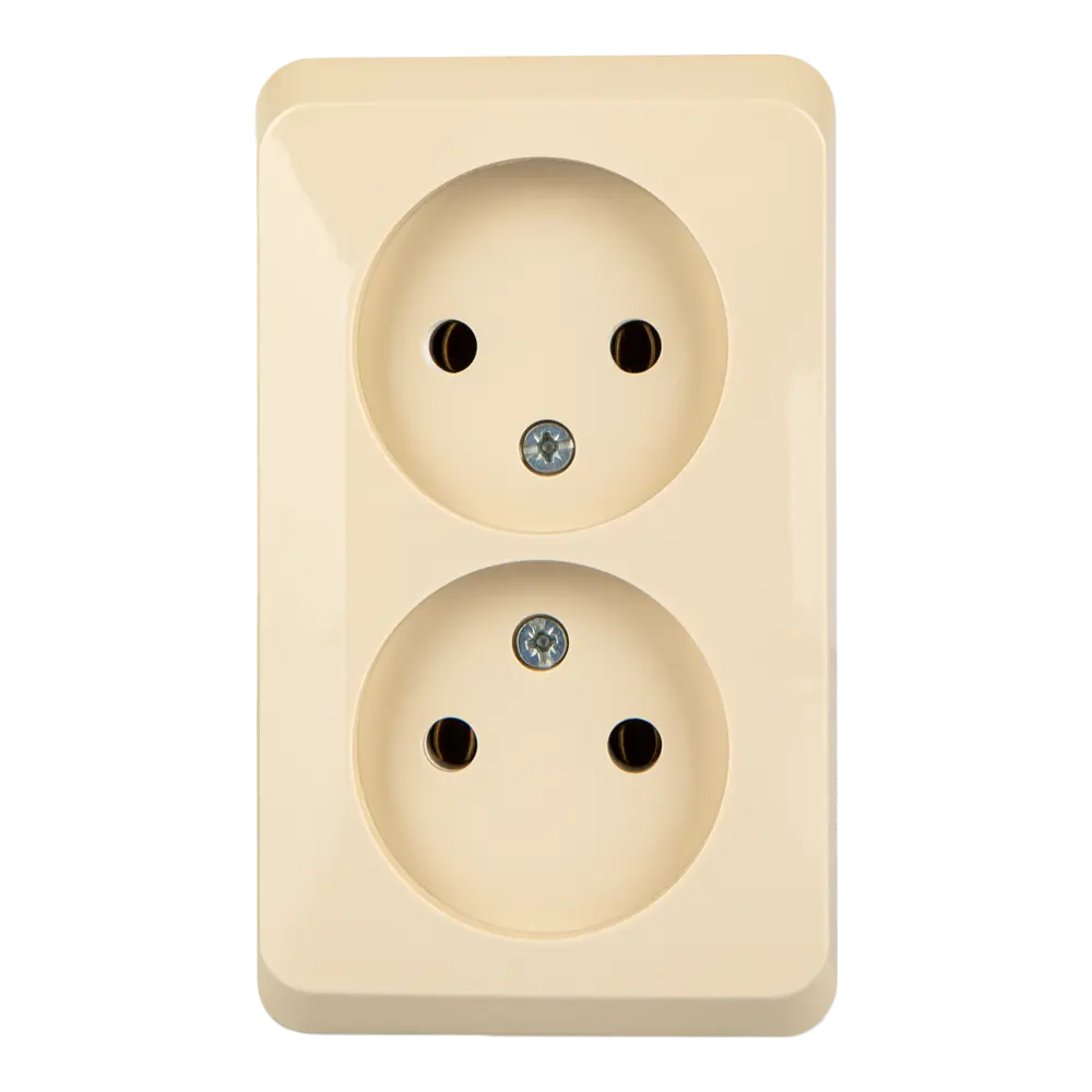 Двойная розетка SYSTEME ELECTRIC Этюд для открытого монтажа 11401977 STLM-0001238