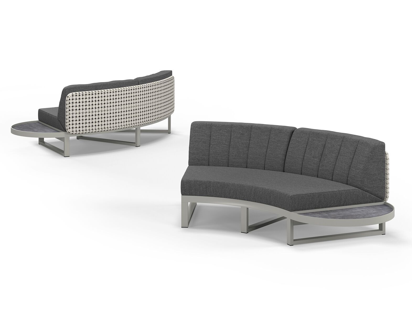 Модульный изогнутый садовый диван из ткани MAMAGREEN Munia ARCH-00125657 - Вид №11