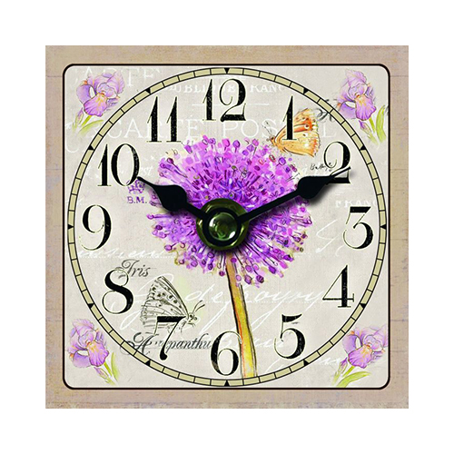 40731 Часы настольные 02 10 x 10 см кварц "Цветение" Феникс-Презент 