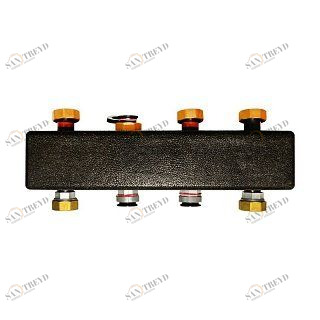 Коллекторы из чёрной стали MEIBES на 2(3) отопительных контура UK и МК, с кронштейнами ME6630121RU