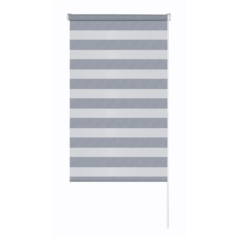 Рулонная штора день-ночь MIAMOZA Сиберия 160×175 см серая 89411447 STLM-1572964