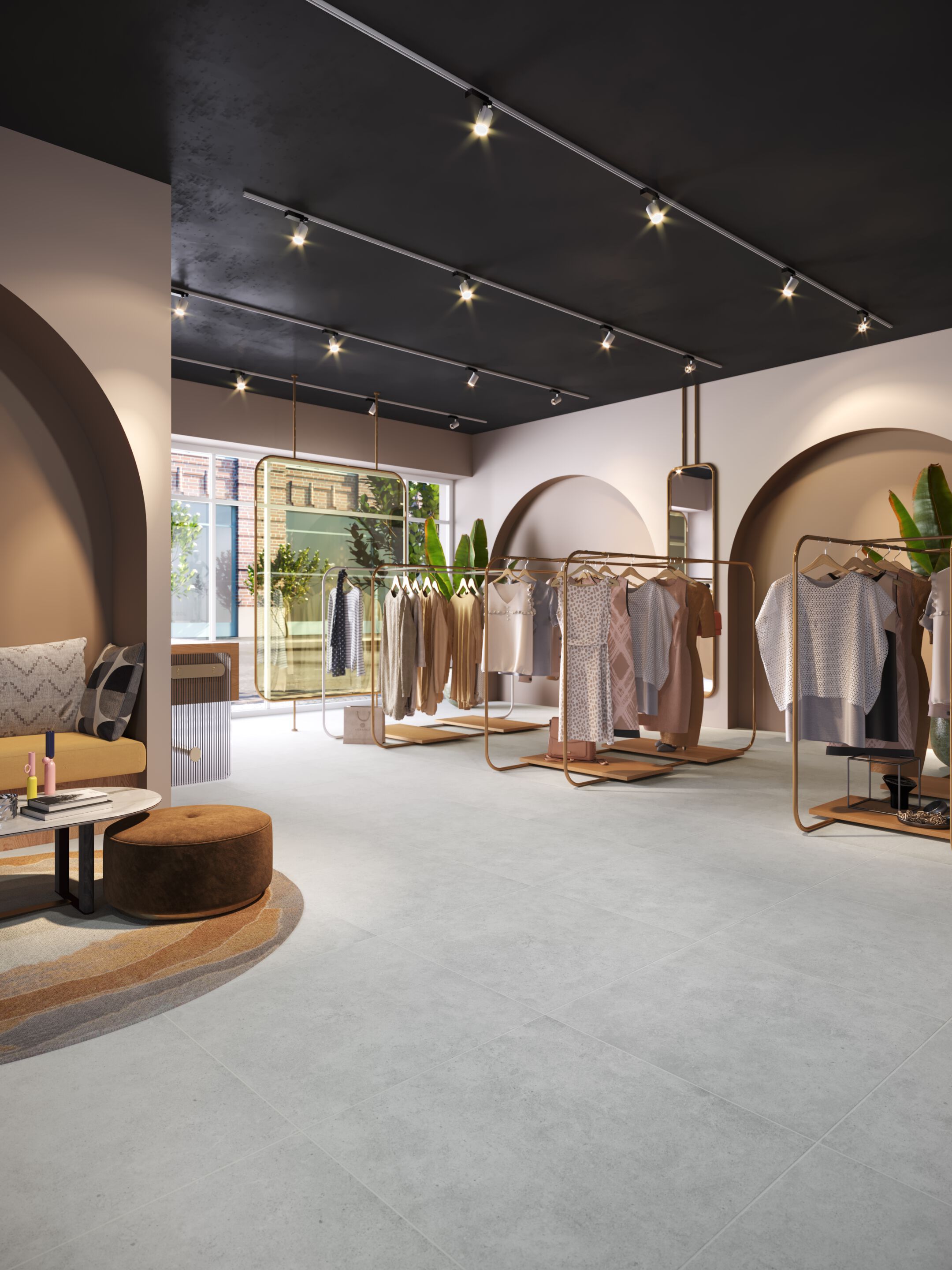 Пол / облицовка керамогранита для внутреннего и наружного применения с эффектом цемента Kaleseramik плиты ARCH-00059152 - Вид №1