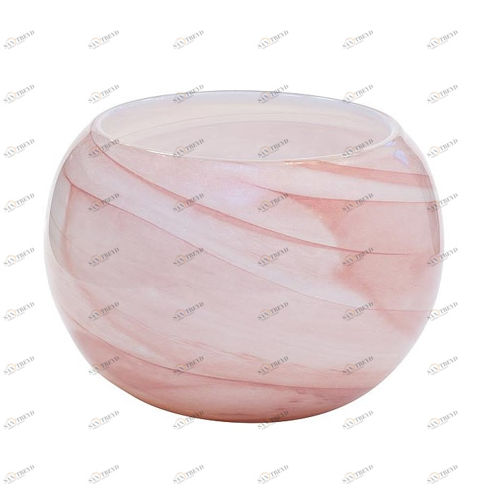 Ваза стеклянная розовая 17х22 см от Garda Decor GARDA DECOR - 113773 Розовый 