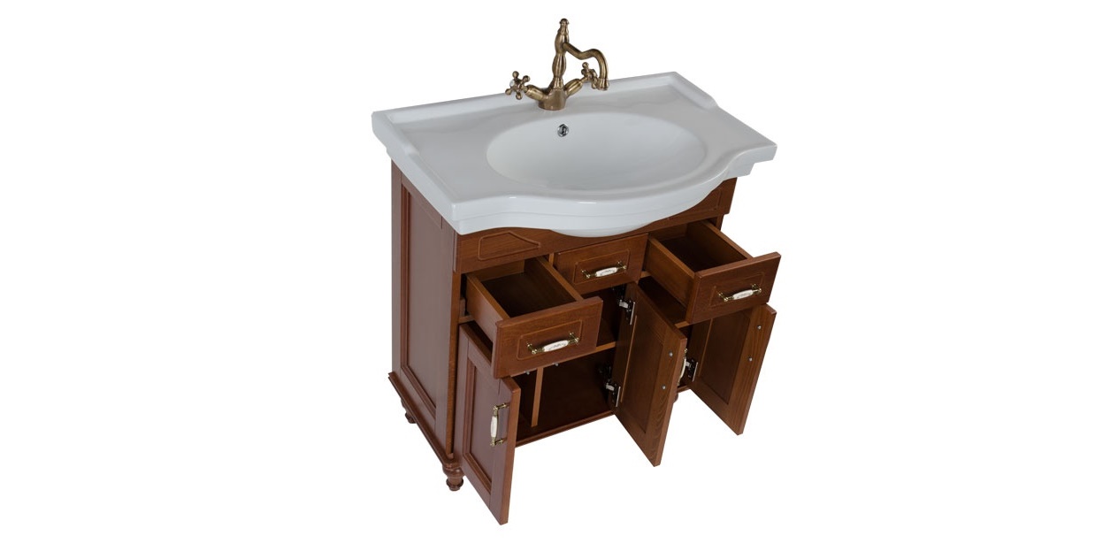 Комплект мебели Aquanet Амелия 80 орех 00179464 - Вид №4