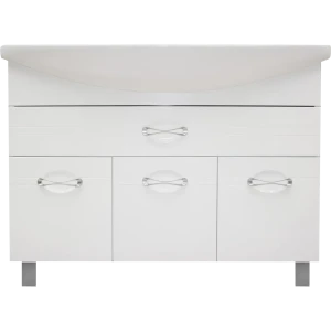 Тумба под раковину напольная Sanflor «Палермо» 105 см цвет белый