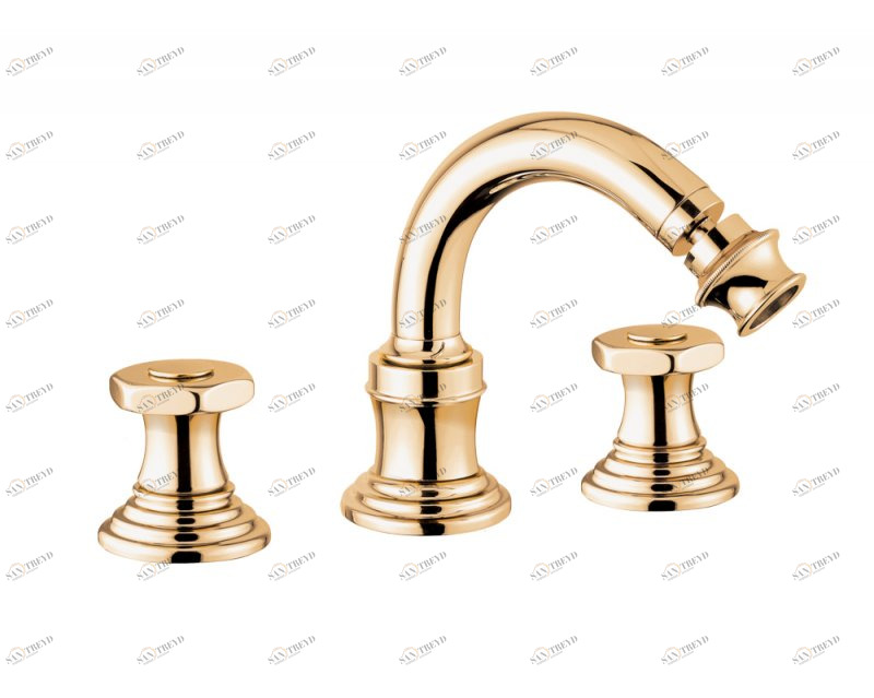 Смеситель для биде на три отверстия Cezares APHRODITE-BBS2-03/24-O